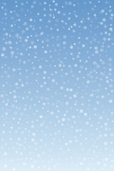 Abstract winter background with snowflakes