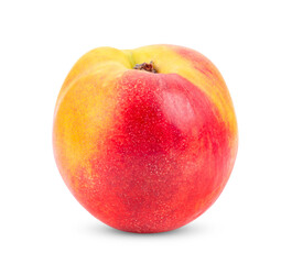 Nectarine fruit isolated on transparent png