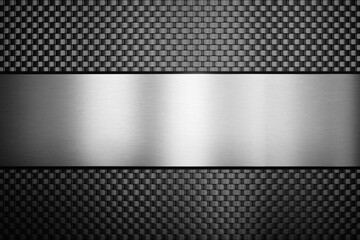 Futuristic carbon fiber background pattern. 3d rendering