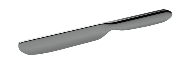 Silver knife. Isolated. 3d illustration