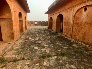 Naklejka premium Jaipur, India, November 2019 - An old stone building