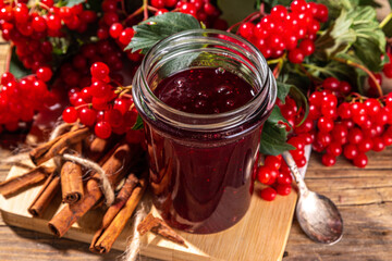 Organic viburnum jam