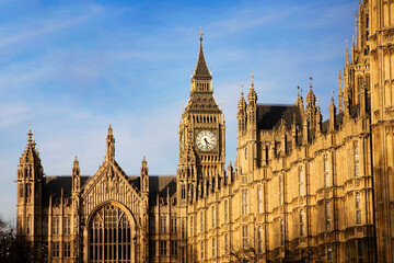 Fototapeta na wymiar Big Ben and Palace of Westminster