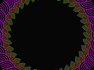 abstract circle frame