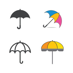 umbrella logo vector