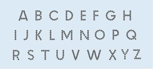 Pearl Alphabet letters font