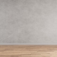 3D illustration concrete wall and wooden minimal space, Minimal empty background, Blank space 3D render