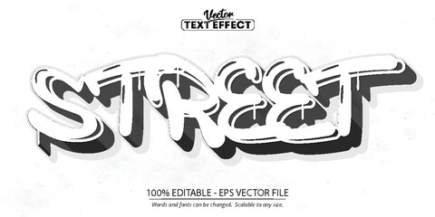 Graffiti text effect, editable street text style © DesignVectX