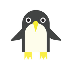 Vector illustration, Cute penguin, Cold winter symbol animal illustration.