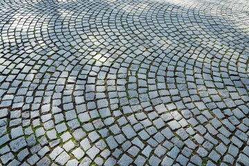 Cobble stone pavement