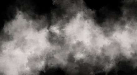 Fog or smoke isolated special effect. White cloudiness, mist or smog background.