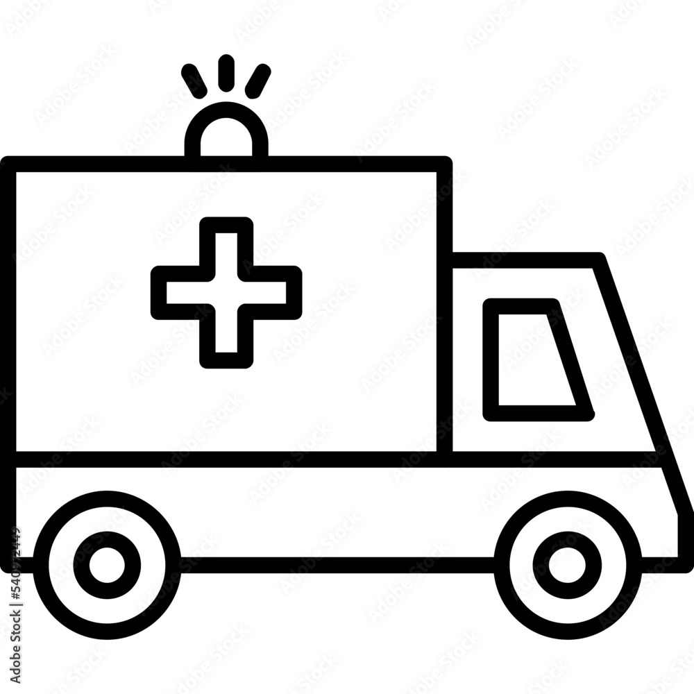 Poster ambulance icon