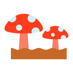 Mushroom Flat Icon