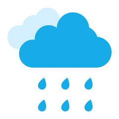 Rain Flat Icon