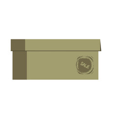 Packing, gifts. Fast delivery service. Sale and discounts. Vector illustration