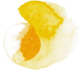 Yellow Watercolor Swash - 540975290