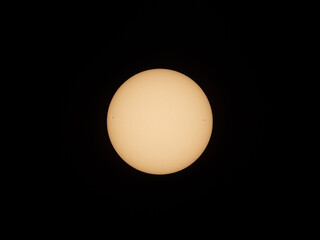 Partial solar eclipse sequence close up- Israel
