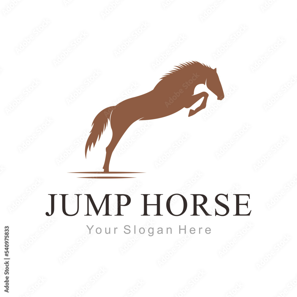 Canvas Prints horse logo vector