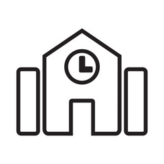 Outline Building Icon 11