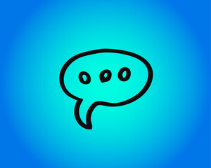 Obraz premium think symbol vector