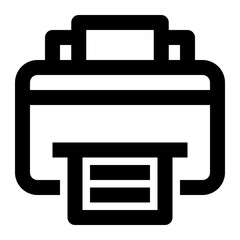 Icon Print With Style Outline