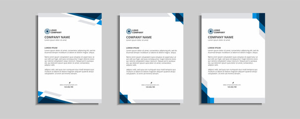 modern corporate letterhead template design