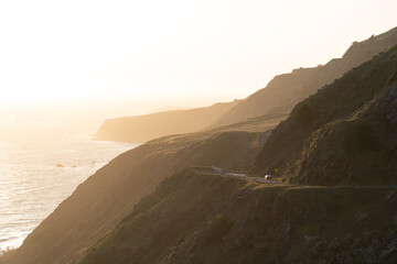 Sunset on California Highway 101