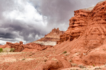 Faces Capitol Reef National Park