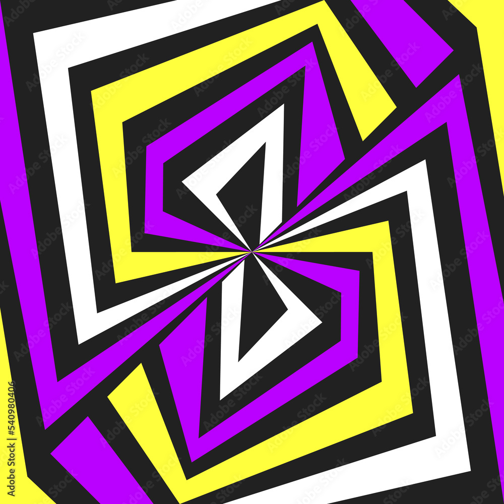 Poster abstract background with colorful and gradient illusion line pattern