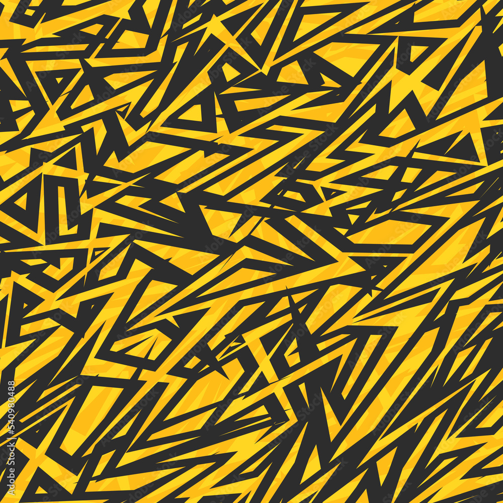 Poster abstract background with seamless rough lines pattern