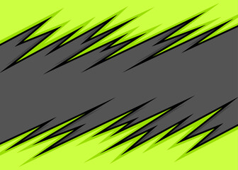 Abstract background with green jagged spike pattern and with some copy space area