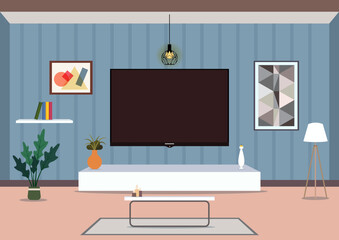Modern home living room interior design
