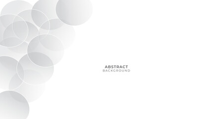Abstract Circle Grey and White Background for Universal Application