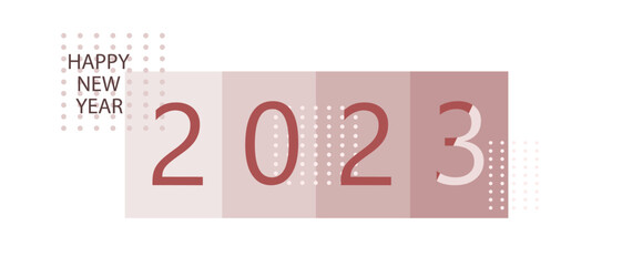 Happy New Year and Merry Christmas 2023, web banner design, background.Vector illustration.