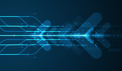 Technology background. Big data visualization concept