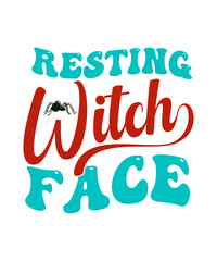 Retro Halloween Svg Bundle, Retro Witch svg, Retro Ghost svg, Retro Pumpkin svg,