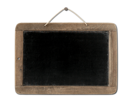 Old Vintage Blackboard isolated