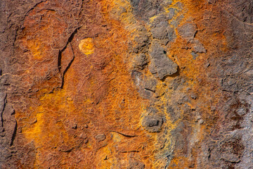 Metallic orange rust texture grunge abstract background