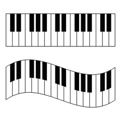 Fototapeta premium piano keys vector illustration