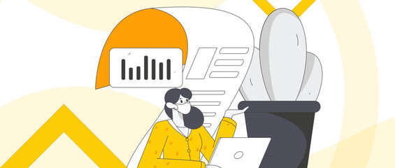 Invite friends for evaluation survey flat vector concept operation illustration
