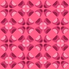 Abstract rounded ornament for decorating any surfaces or things. Seamless pattern.