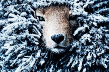 animal in snow