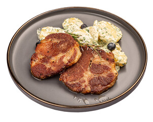 Juicy grilled pork chop