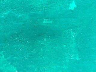 blue or green painted wall