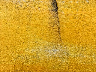 Old yellow wall background