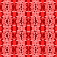 The geometric pattern is made into a fabric pattern.