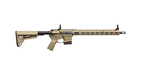 Modern automatic rifle in coyote color. Weapons for police, special forces and the army. Automatic...