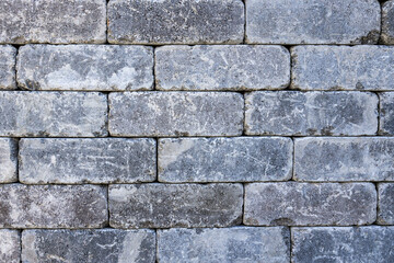 Rough, Gray Brick Wall Abstract Background Pattern and Texture