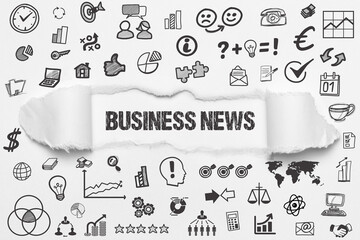 Naklejka premium Business News 