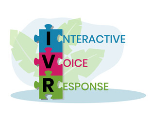 IVR - Interactive Voice Response, acronym business concept